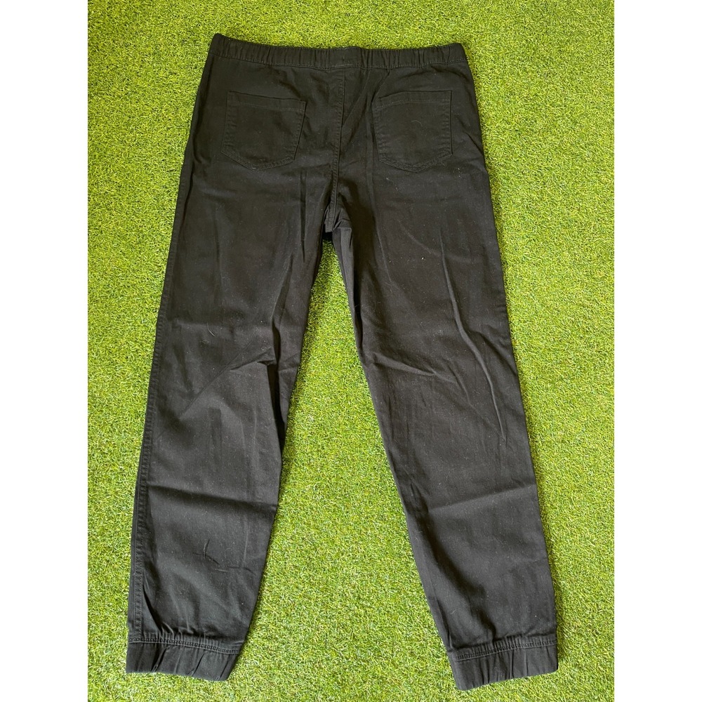 Thereabouts Husky Flex Jogger Pants Men XL Black Stretch Slash Pocket Drawstring - Picture 2 of 5
